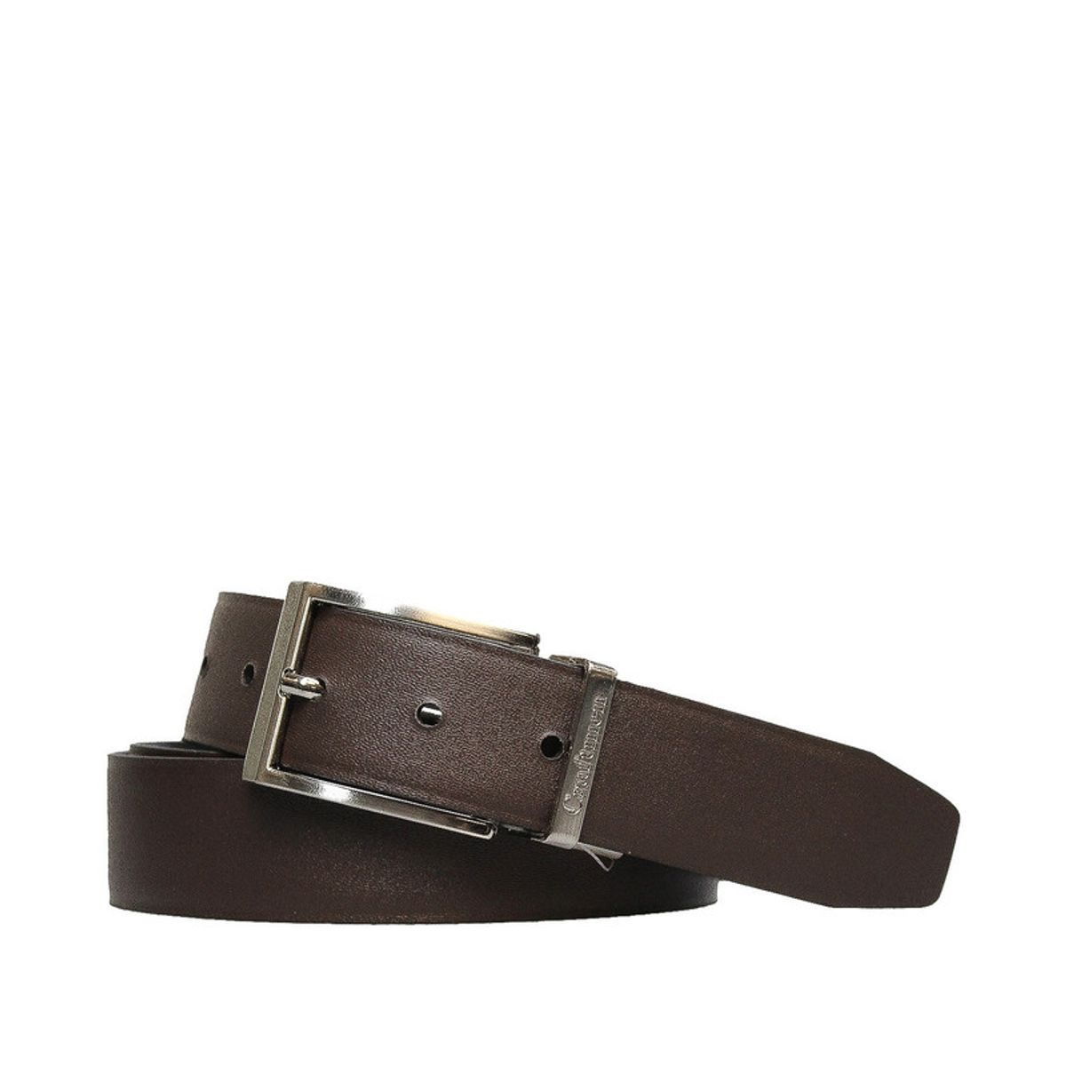 CRAFTMEN - Cinturón de hombre Lewis Reversible Negro Cafe 100% cuero natural