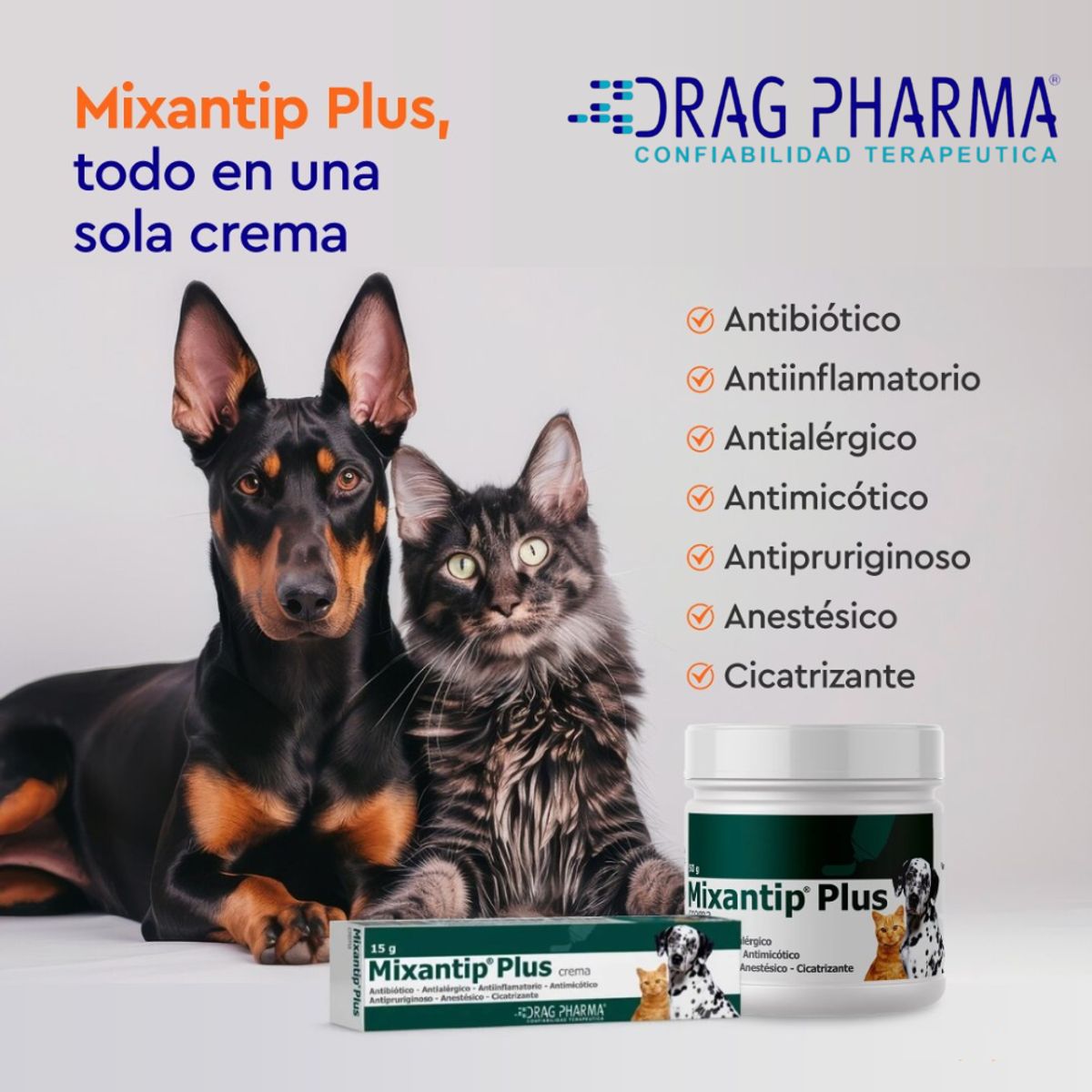 DRAG PHARMA - Mixantip Plus Crema 50 g
