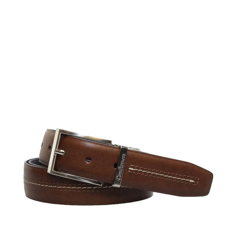 CRAFTMEN - Cinturón de hombre Lewis Reversible Café Negro  100% cuero natural