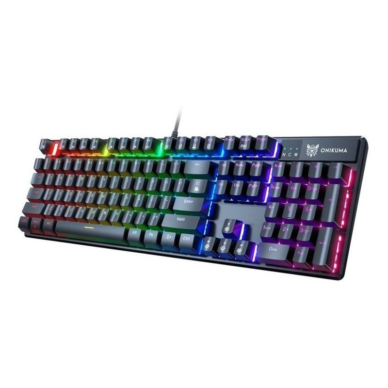 ONIKUMA - Teclado Gamer Mecánico Onikuma con Luz Led Rgb