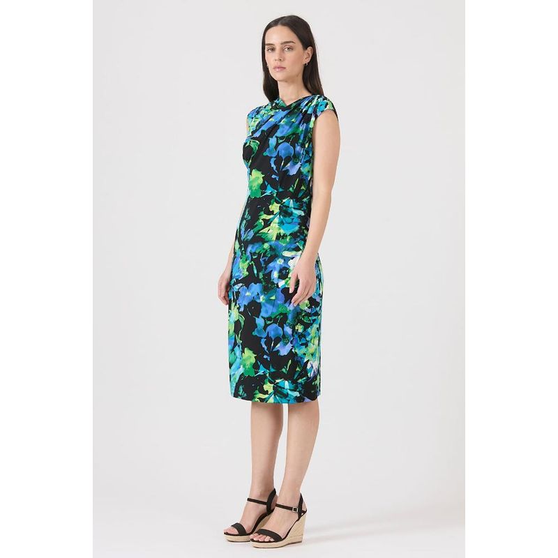 PRIVILEGE - Vestido verde flores PRIVILEGE - Verde