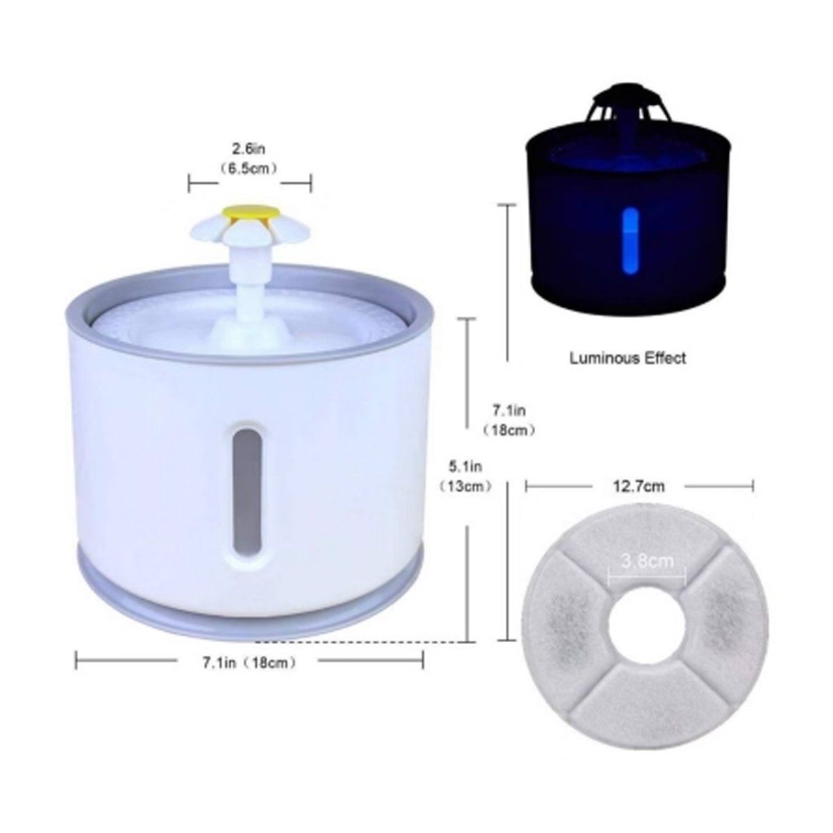 GENERICO - Fuente Dispensador Agua Eléctrico Perro o Gato