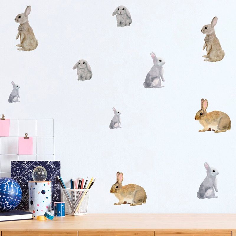 CREA TALLER - Conejos vinilo stickers deco muro dormitorio infantil