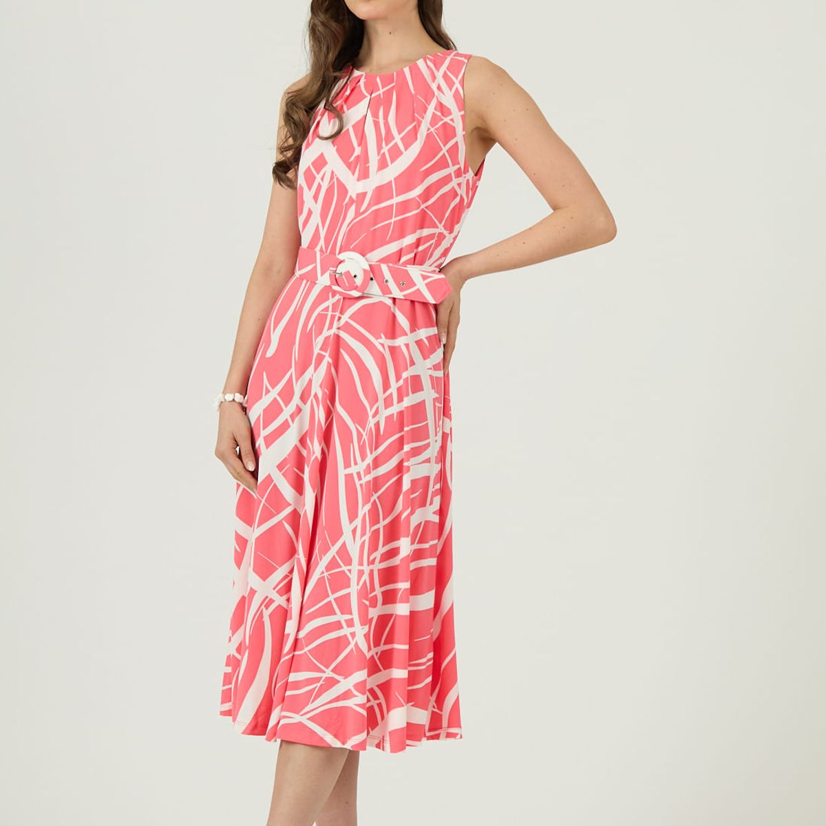 PRIVILEGE - Vestido coral estampado 1377