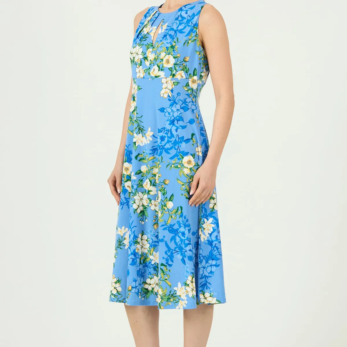 PRIVILEGE - Vestido celeste flores 612