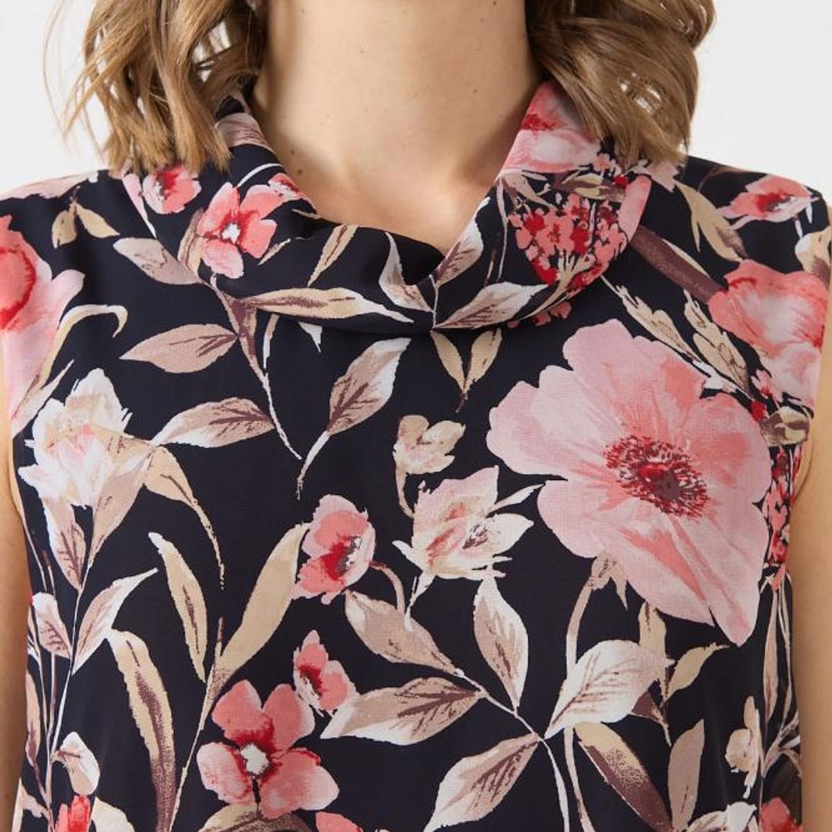 PRIVILEGE - Vestido coral estampado 1135