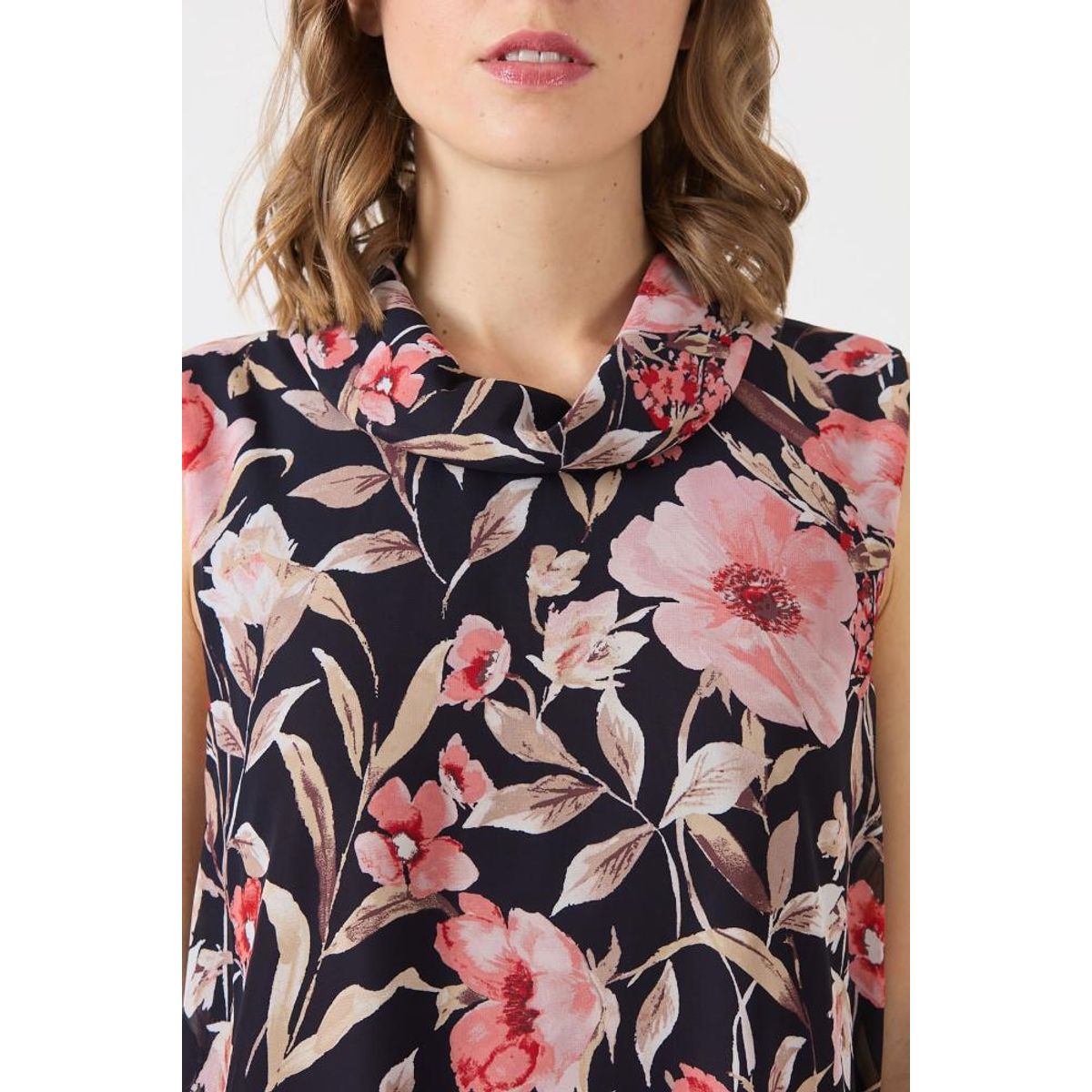 PRIVILEGE - Vestido coral estampado 1135