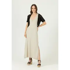 PRIVILEGE - Vestido arena 1379 - Arena
