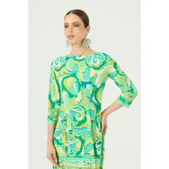 PRIVILEGE - Vestido lima estampado - Lima