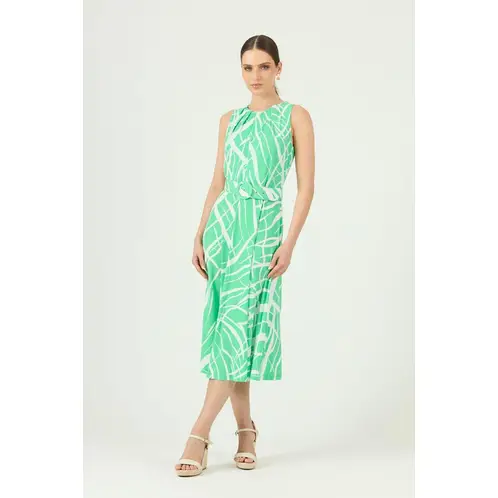PRIVILEGE - Vestido verde estampado - Verde