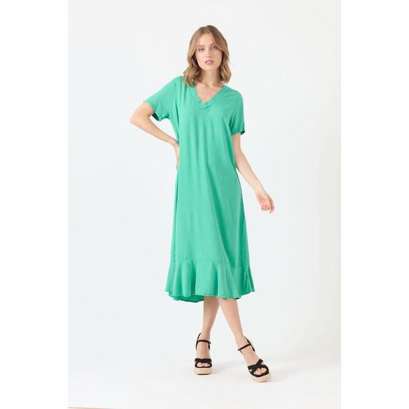 PRIVILEGE - Vestido verde esmeralda