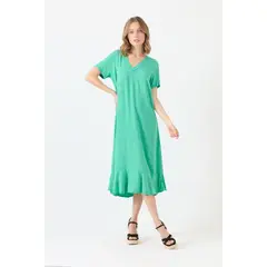 PRIVILEGE - Vestido verde esmeralda