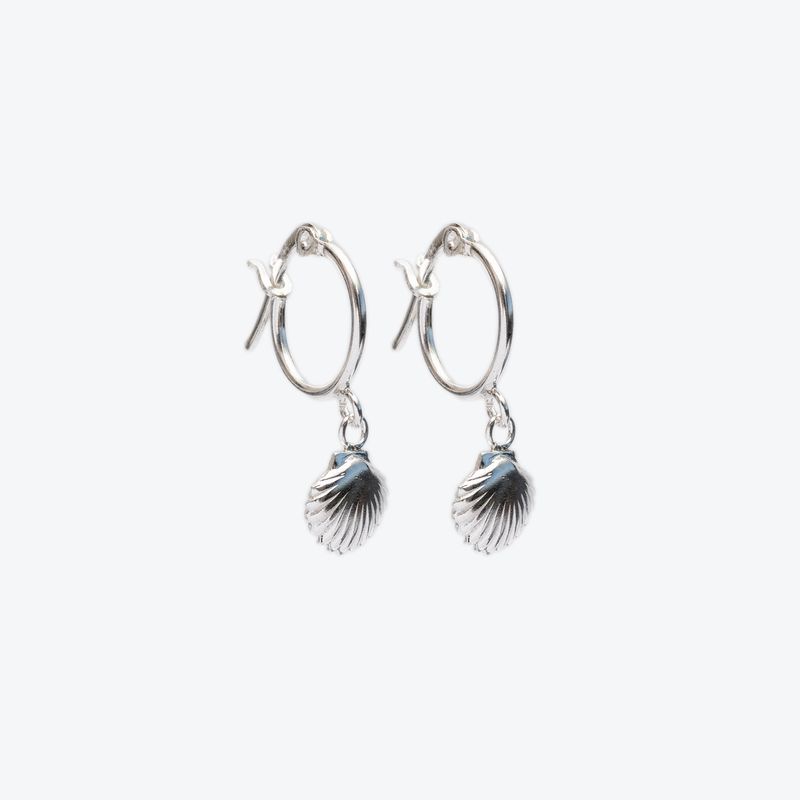 LA GARZA - Aros Mujer Plata Argollas Conchita