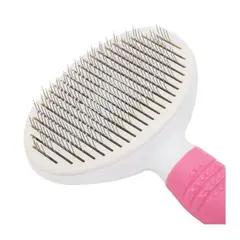 GENERICO - Cepillo Mascota Deslanador Pelo Limpio Rosa