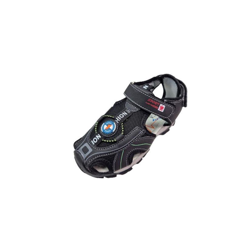 VINNYS OUTLET - Sandalia Niño Negro Velcro