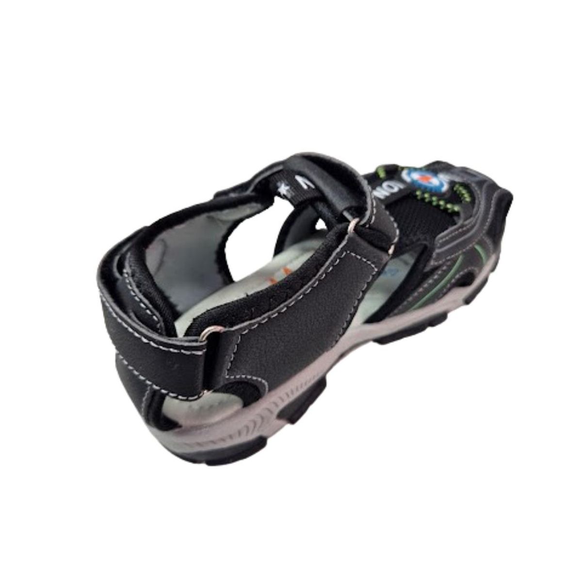 VINNYS OUTLET - Sandalia Niño Negro Velcro