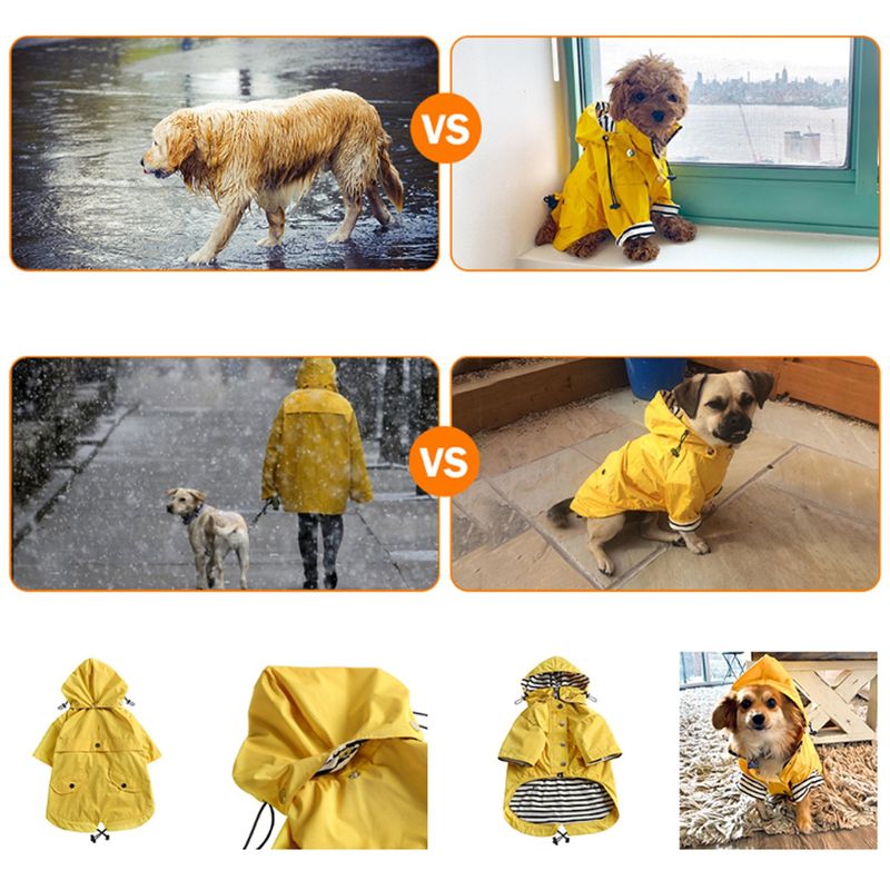 Chubasquero Para Perros Medianos Chubasquero Plegable Para Perro