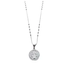 LA GARZA - Collar Plata Mujer San Benito Protector