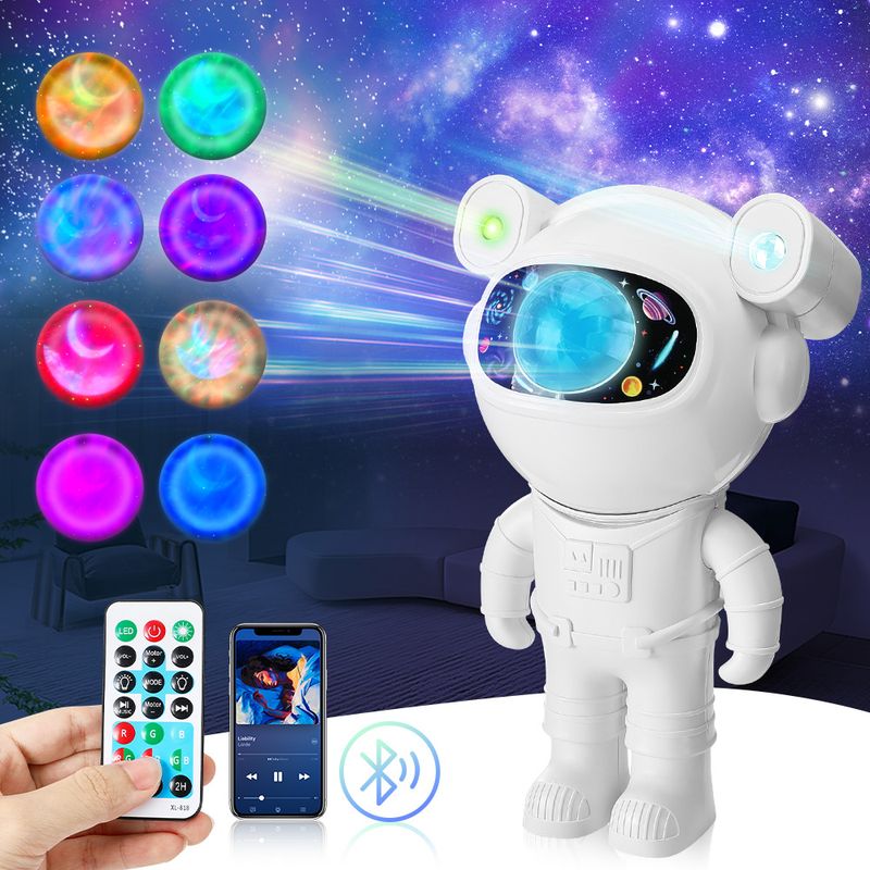 LUKOVEE - Lampara Led Astronauta De Mesa Proyector Estrellas Galaxia