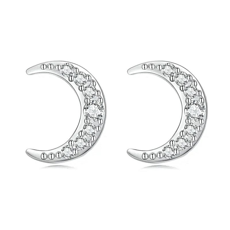 LA GARZA - Piercing Plata Aros Mujer Luna