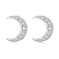 LA GARZA - Piercing Plata Aros Mujer Luna