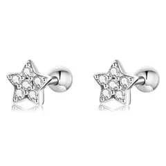 LA GARZA - Piercing Plata Aros Mujer Estrella