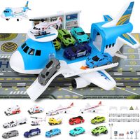 Avión De Rescate Porta 12 Vehículos Juguete Para Ninos