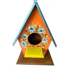 GENERICO - Casa de Pájaros de Madera naranja