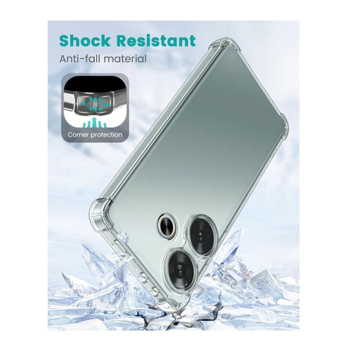 GENERICO - Carcasas Transparente Reforzado Para Xiaomi Redmi 13 4G