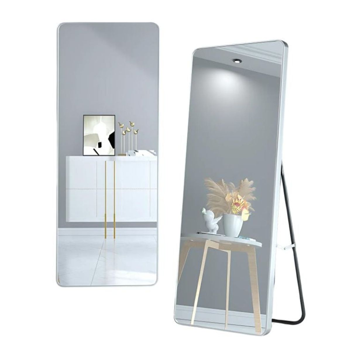 CRUSEC - Espejo De Cuerpo Entero 160 X 50 Cm Anti Explosión - Gris