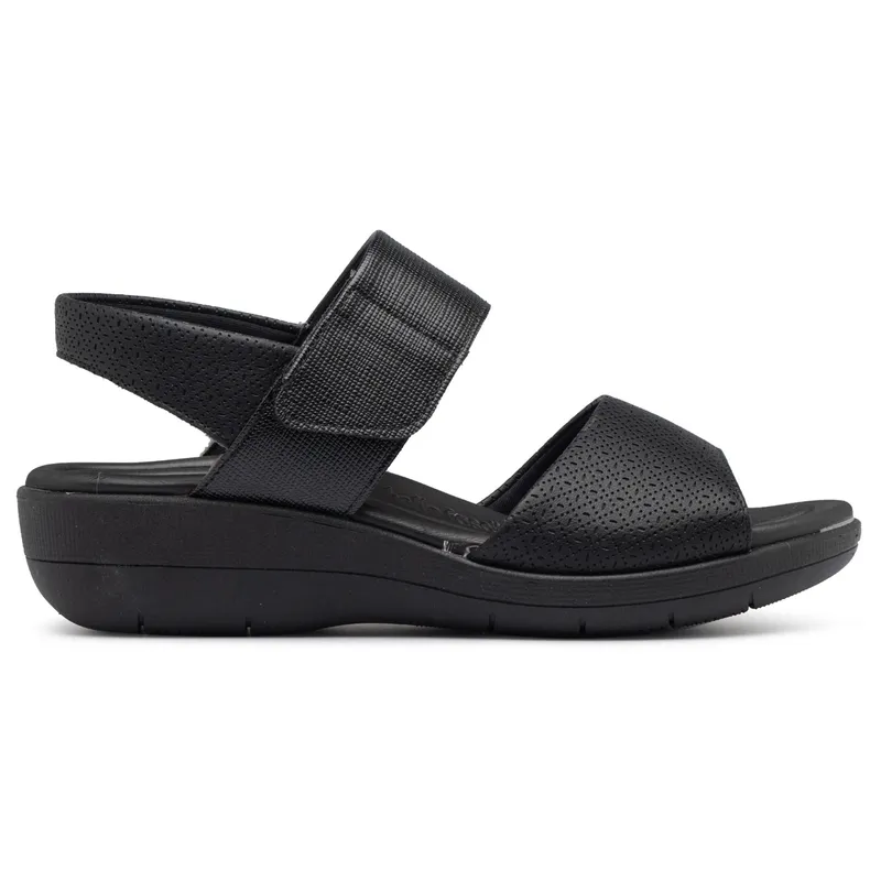 PICCADILLY - Sandalia Mujer Anabela Fascitis Negro Piccadilly