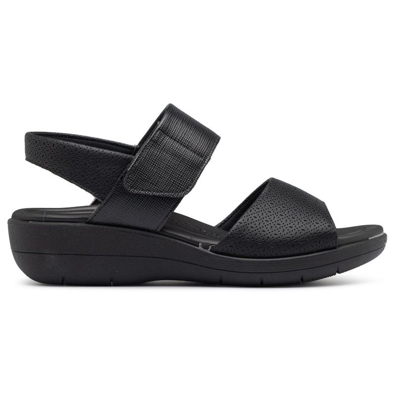 PICCADILLY - Sandalia Mujer Anabela Fascitis Negro Piccadilly