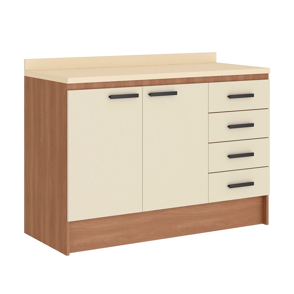 VEKKAHOME - MUEBLE BASE MIA 120 CM BEIGE