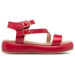 PICCADILLY - Sandalia Mujer Anabela Sol Rojo