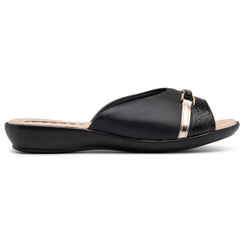PICCADILLY - Sandalia Mujer Negro/Dorado Camila Piccadilly