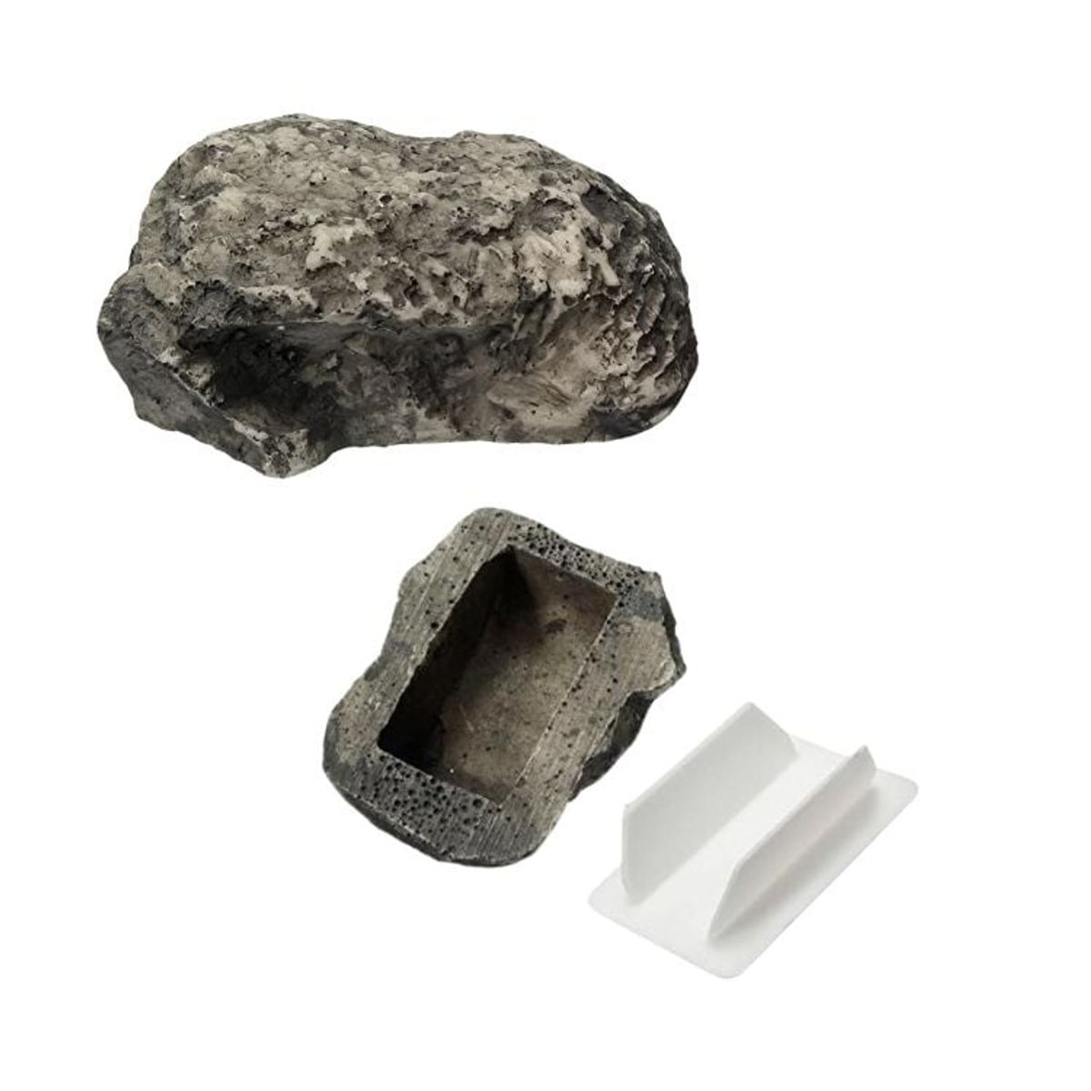 CRUSEC - Caja Escondite De Llaves Seguro Camuflaje Forma De Piedra