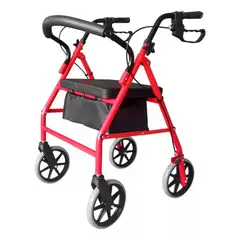 GENERICO - Andador Burrito 4 Ruedas Plegable Con Asiento Y Bolso 3004D