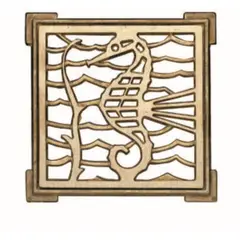 POLI - Rejilla Pileta Cuadrada 140mm Bronce