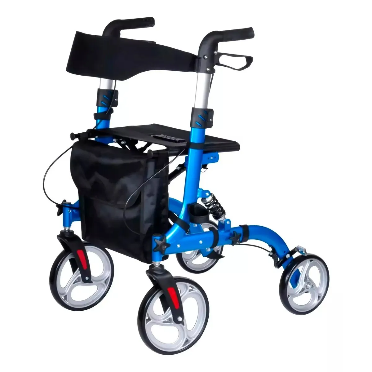 ONEDER - Andador Ortopedico Burrito Plegable Adulto Aluminio 4 Ruedas