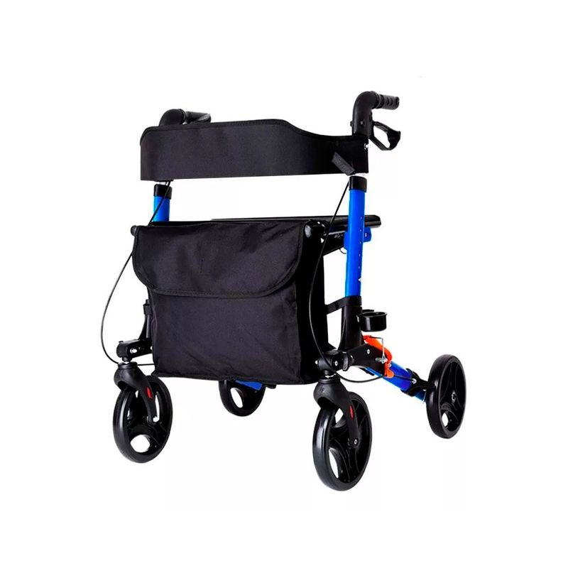GENERICO - Andador Burrito Plegable Con Asiento 4 Ruedas 1002B