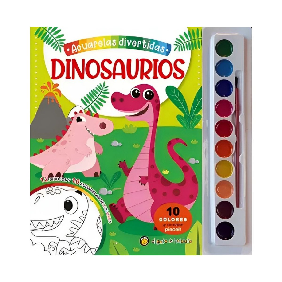 TOP10BOOKS - LIBRO Dinosaurios (acuarelas) - Dinosaurios (Acuarelas)