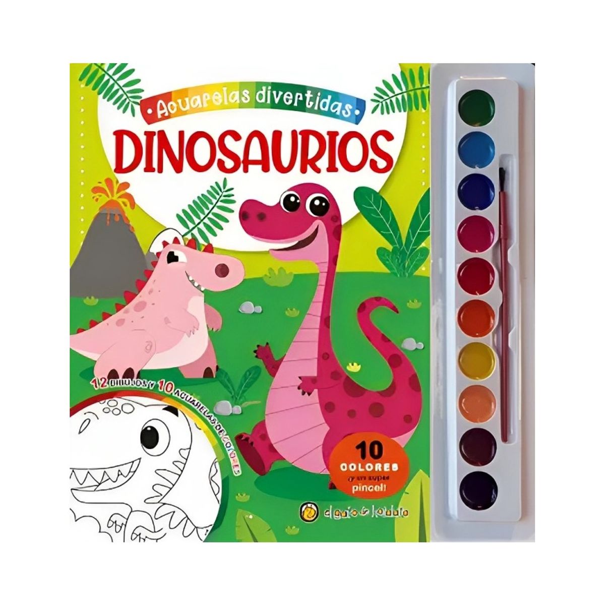 TOP10BOOKS - LIBRO Dinosaurios (acuarelas) - Dinosaurios (Acuarelas)