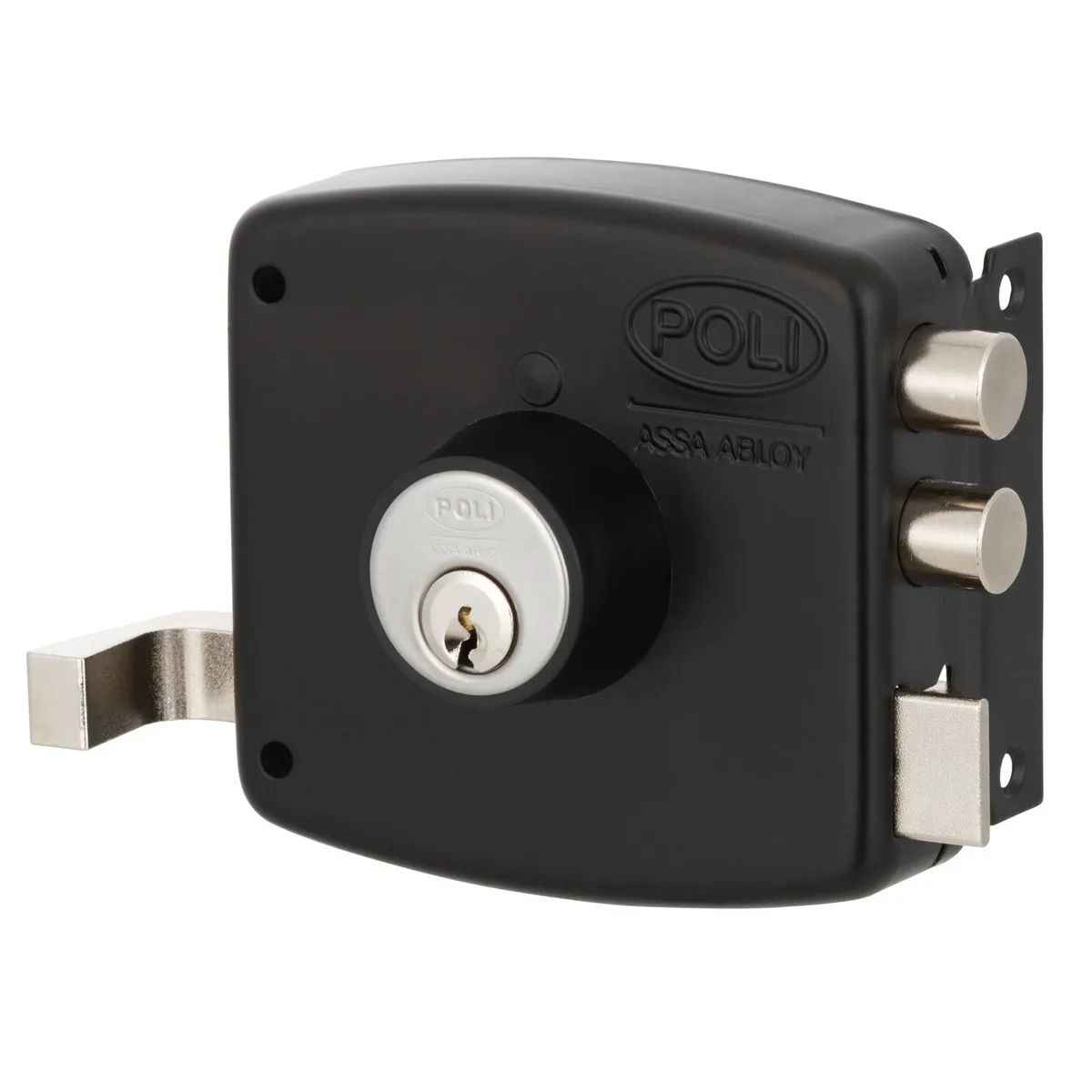 POLI - Cerradura Sobreponer POLI Bandera con Caja Reja
