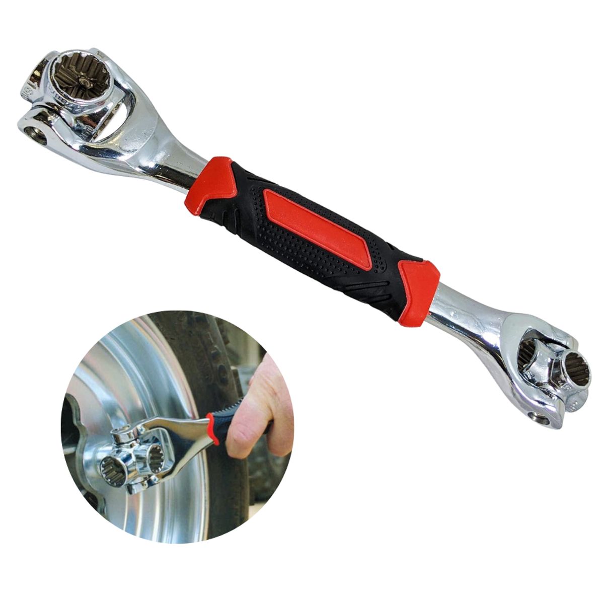 GENERICO - Llave De Mano 8 Puntas Tigre 48 En 1 Multiuso Torx Casa Auto