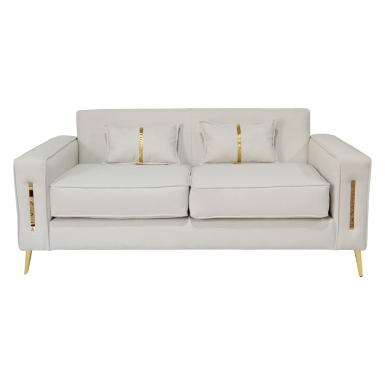 SOFA PARIS TRES CUERPOS BLANCO VELVET