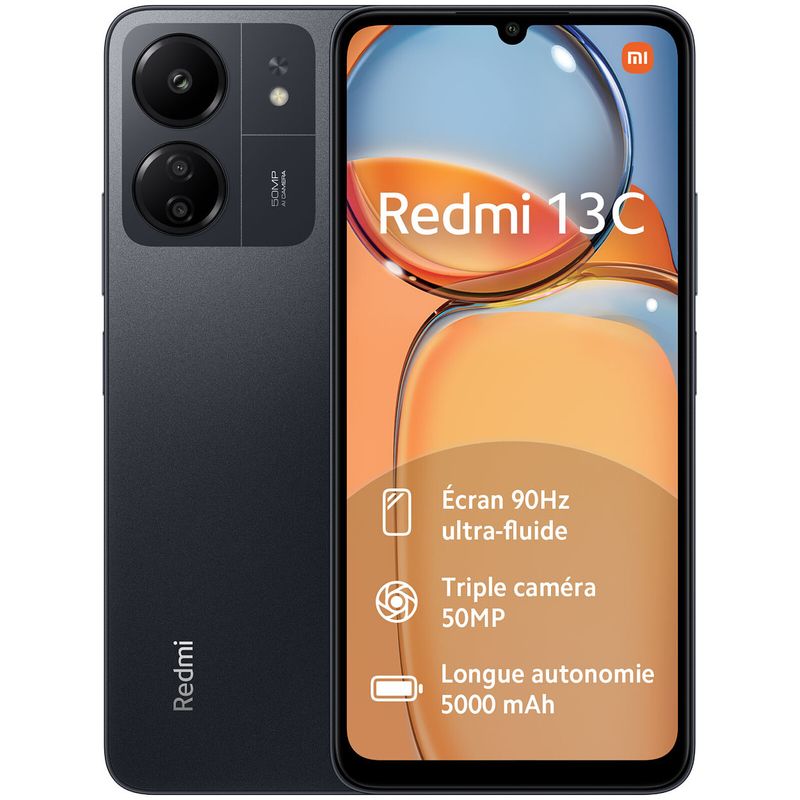XIAOMI - XIAOMI REDMI 13C 5G 256GB 8GB RAM NEGRO