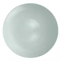 GENERICO - Plato Llano De Fondo Cerámica Liso Color Gris 28cm X4