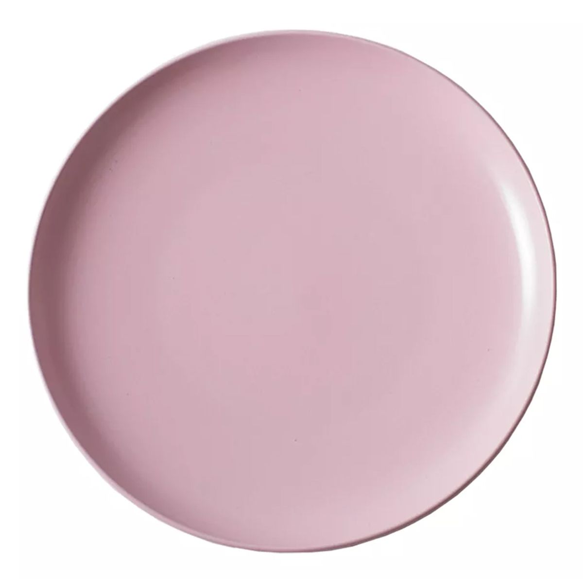 GENERICO - Plato Llano Entrada Cerámica Liso Color Rosado 215mm X6