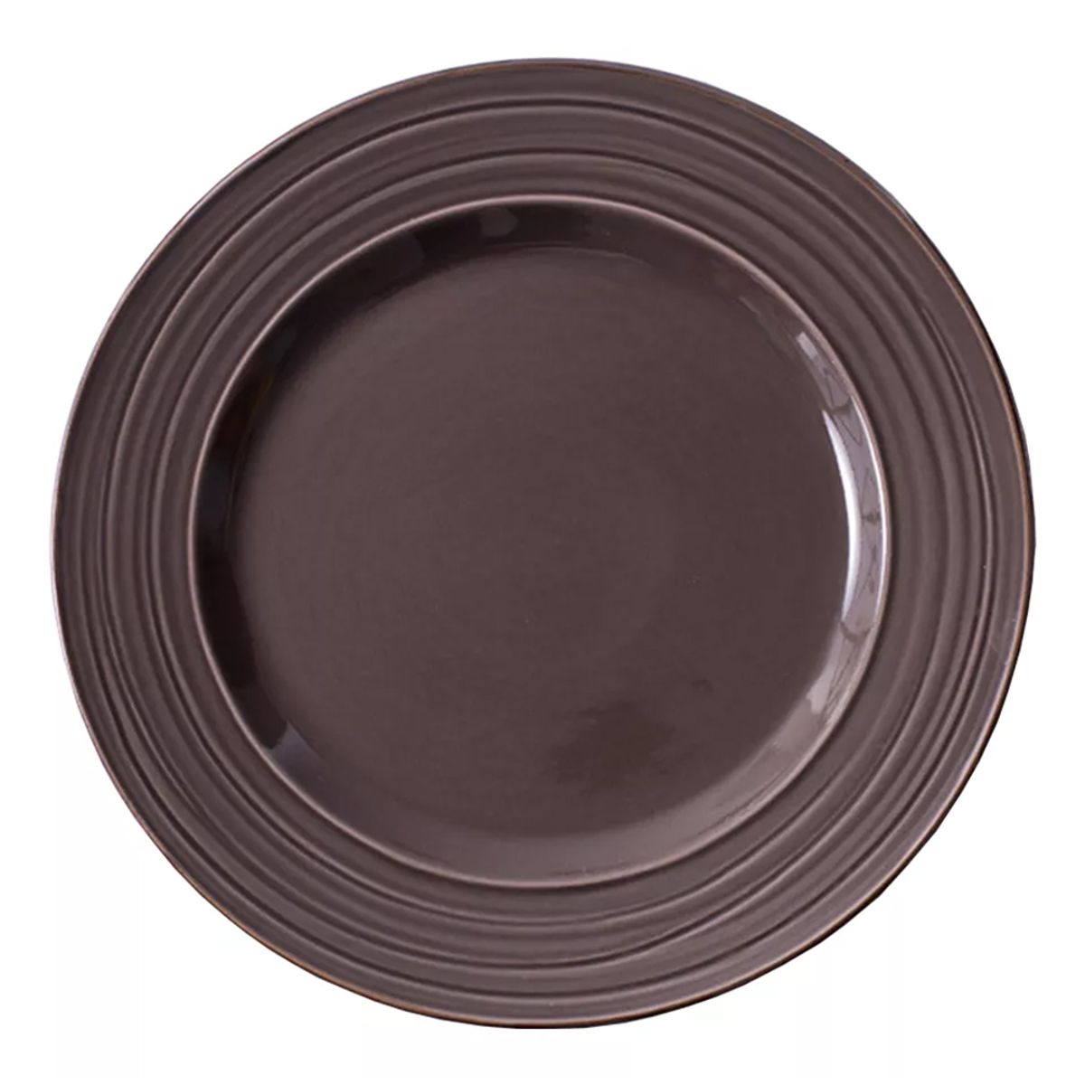 Plato Llano De Fondo Cerámica Líneas Circulares 272mm X6., marca GENERICO - Foto Principal