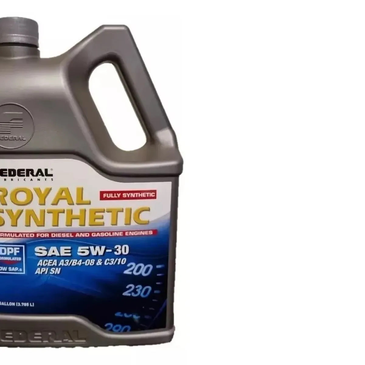 FEDERAL - Aceite Federal 5w30 Dpf 100% Sintético Diesel-gasolina 4 L.